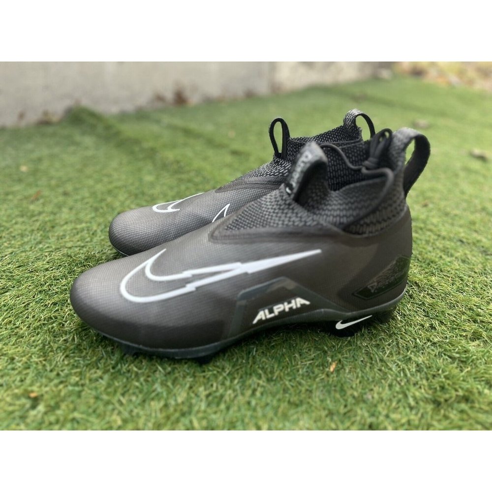 Nike Alpha Menace Elite 3 Black Men's Football Cleats Size 8.5 CT6648-010